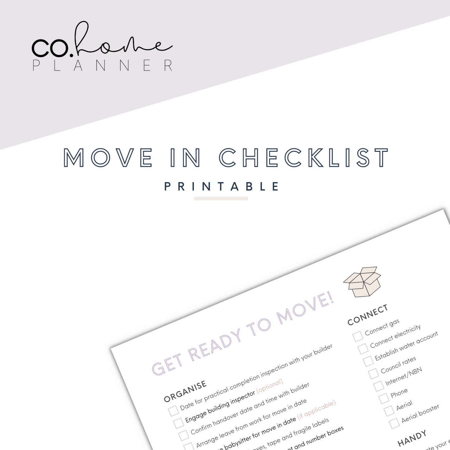 Move In Checklist | Download + Print