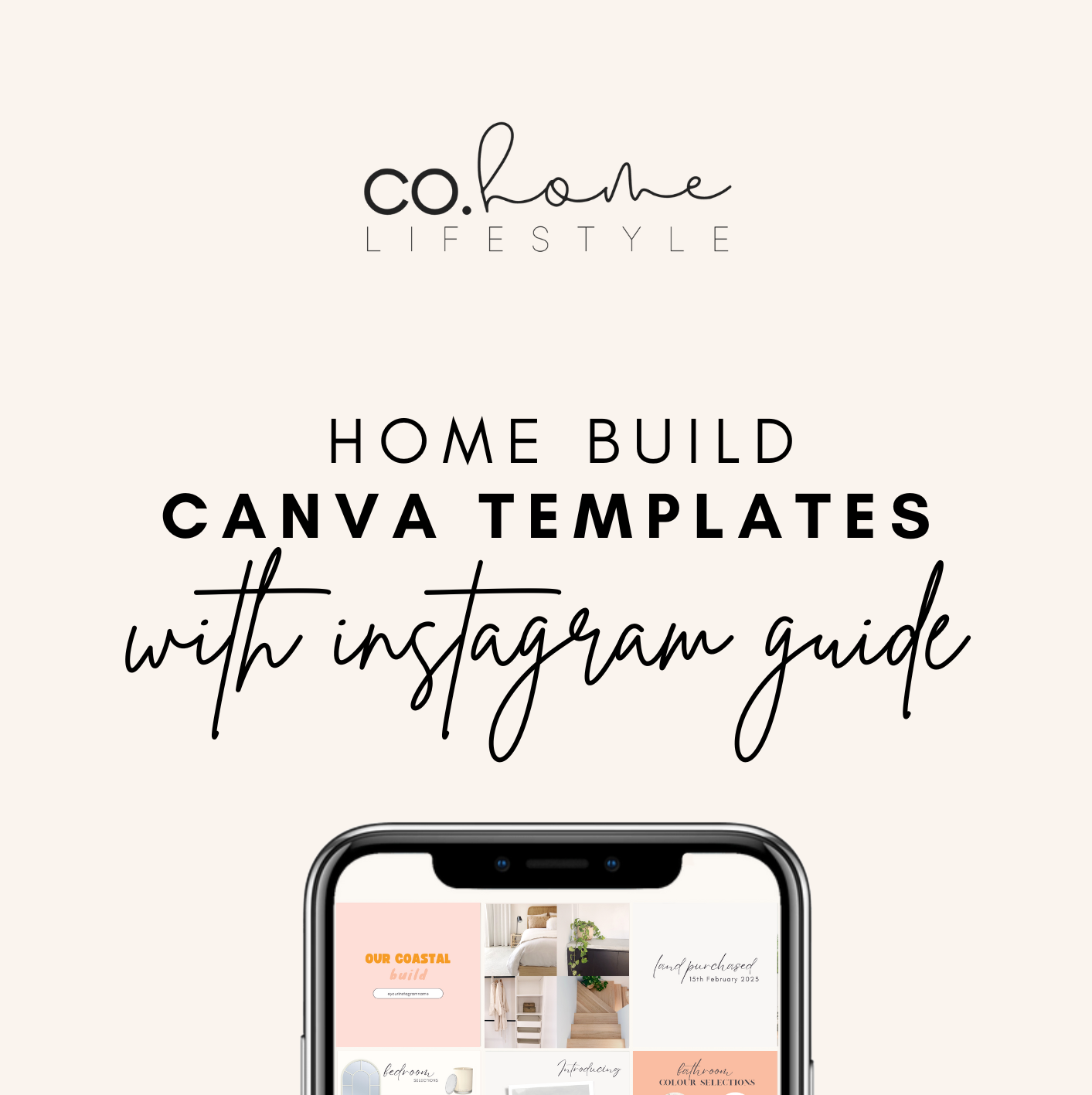 Fall Scheme | Home Build Canva Templates + Instagram guide