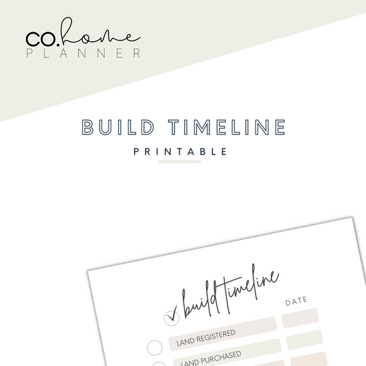 Build Timeline | Download + Print