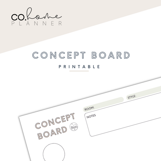 Concept Board | Download + Print