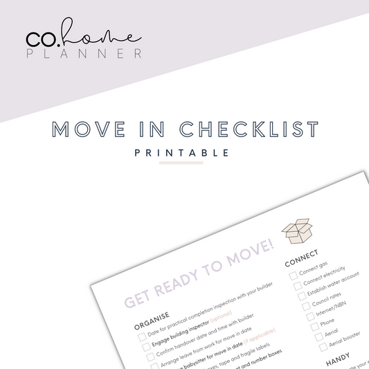 Move In Checklist | Download + Print