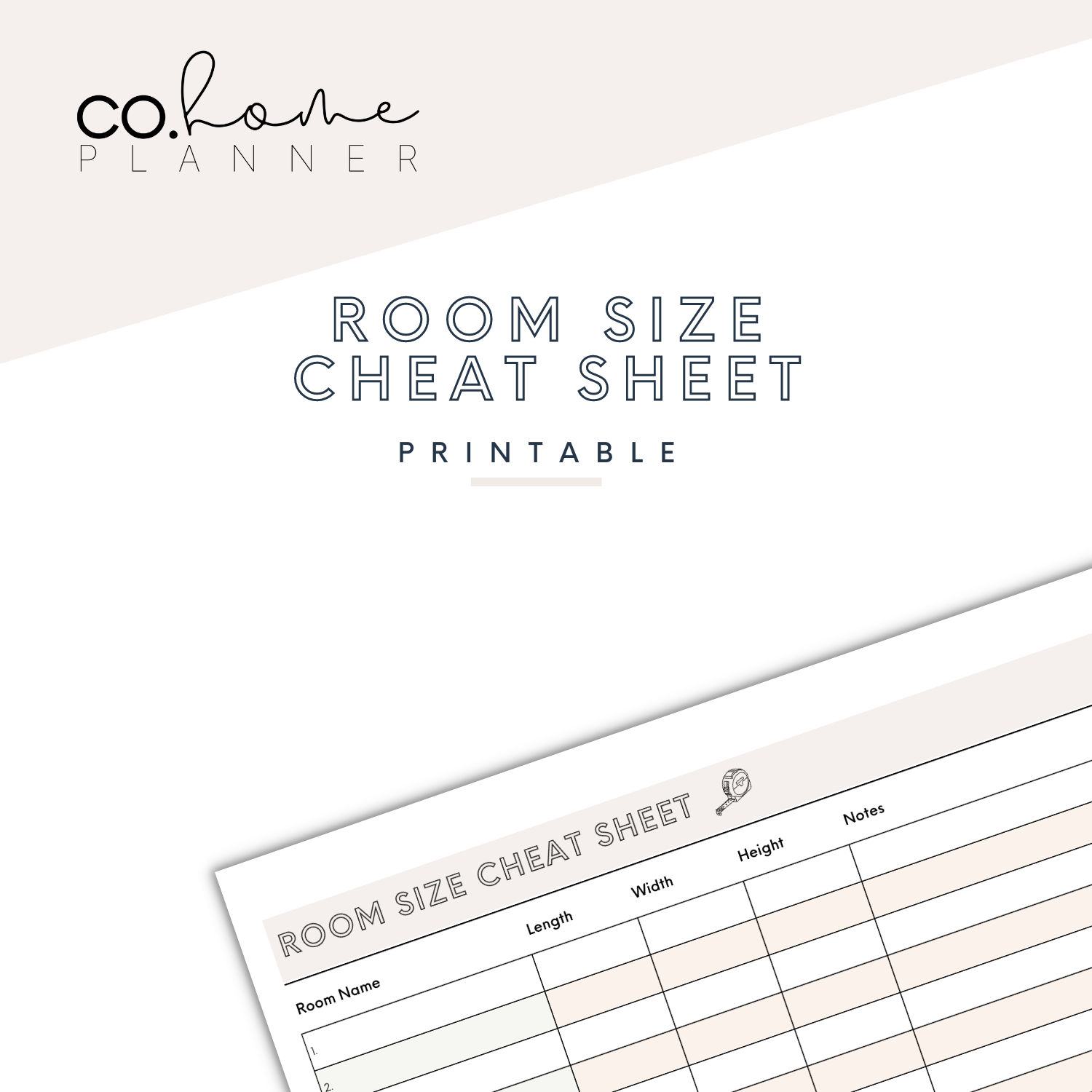 Room Size Cheat Sheet Download Print Compass Home And Lifestyle